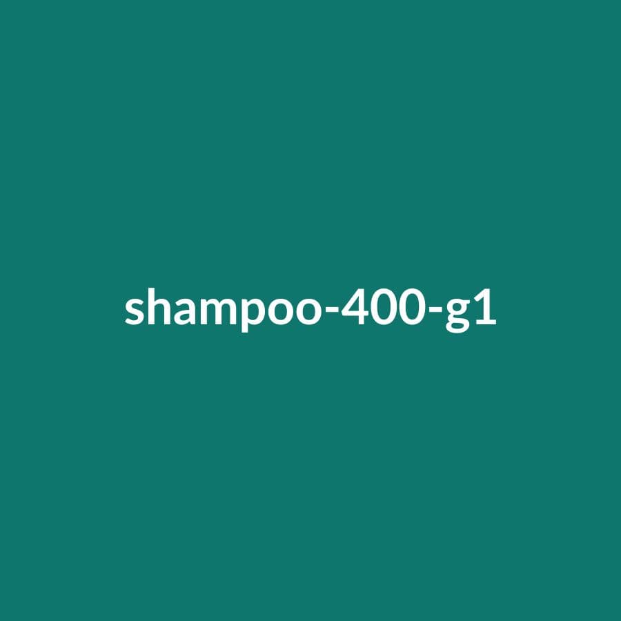 شامپو ۴۰۰ میلی‌لیتر اندازه