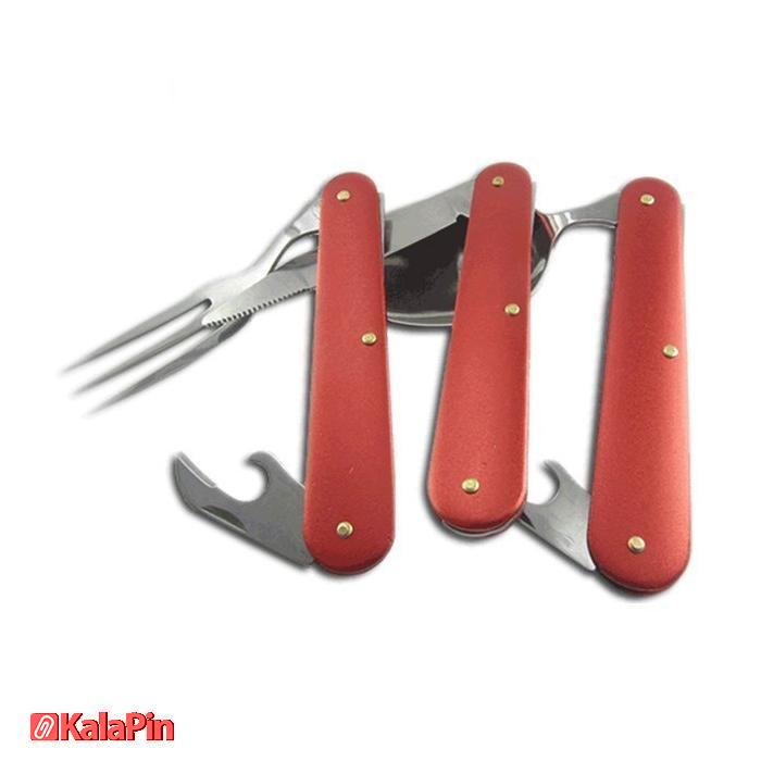 ست قاشق، چنگال و چاقوی سفری_5f2bda90bccc3.jpeg ست قاشق، چنگال و چاقوی سفری - Image 1