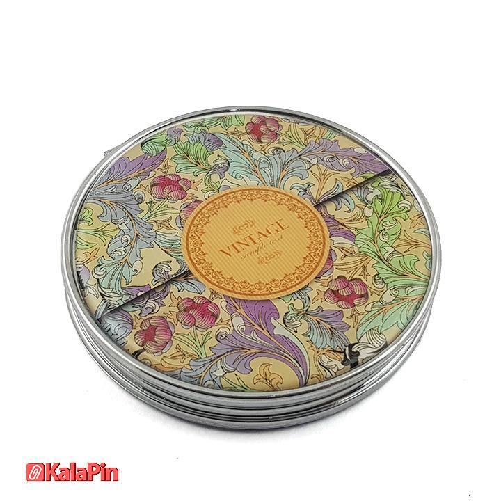 1 آینه کیفی استیل دایره ای - Image 1