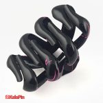 پک 6 تایی کلیپس گوجه ای مشکی رگه ای