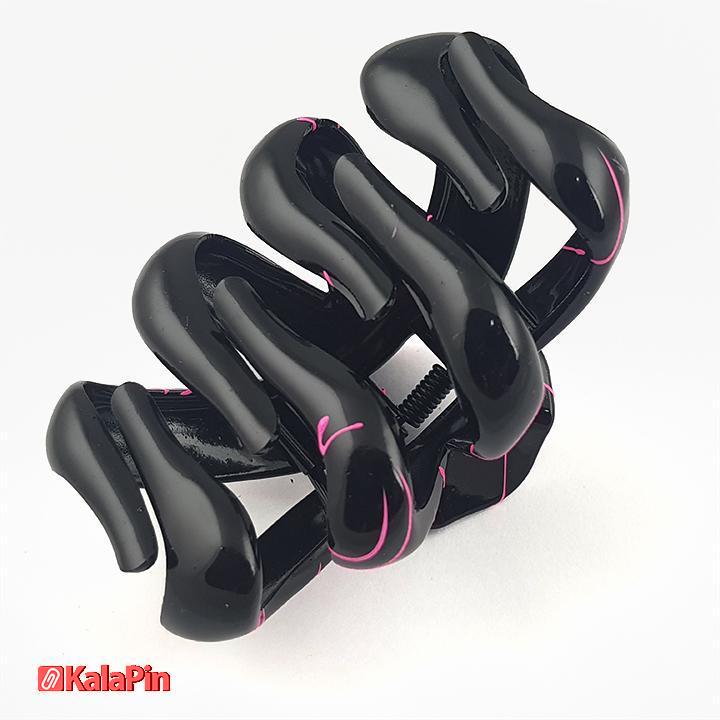 2 پک 6 تایی کلیپس گوجه ای مشکی رگه ای - Image 1