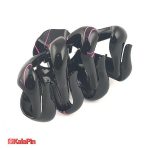 پک 6 تایی کلیپس گوجه ای مشکی رگه ای - تصویر 3