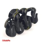 پک 6 تایی کلیپس گوجه ای مشکی رگه ای - تصویر 4