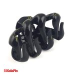 پک 6 تایی کلیپس گوجه ای مشکی رگه ای - تصویر 8