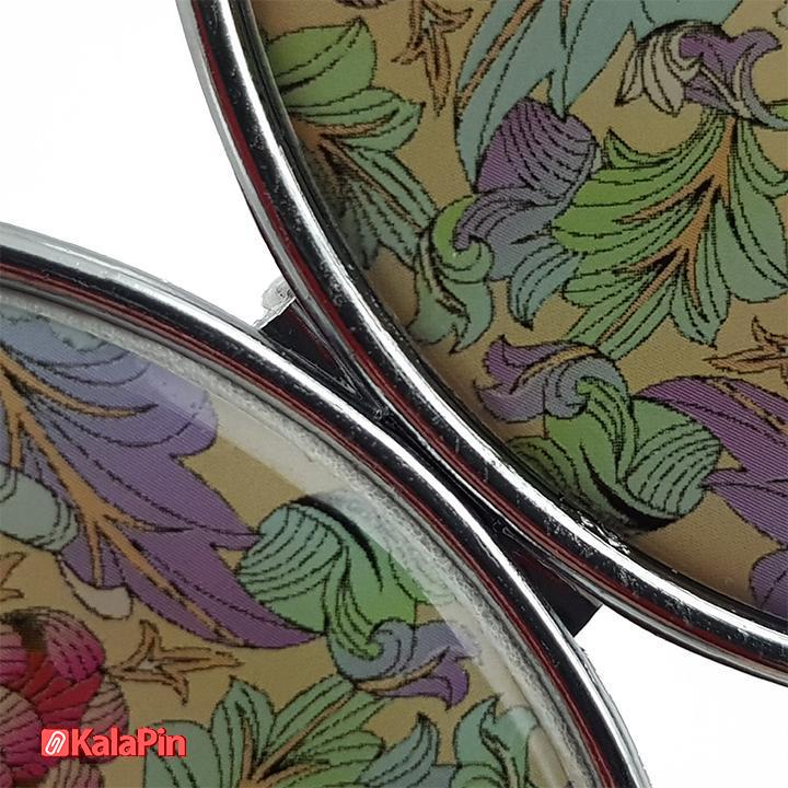 9 آینه کیفی استیل دایره ای - Image 3
