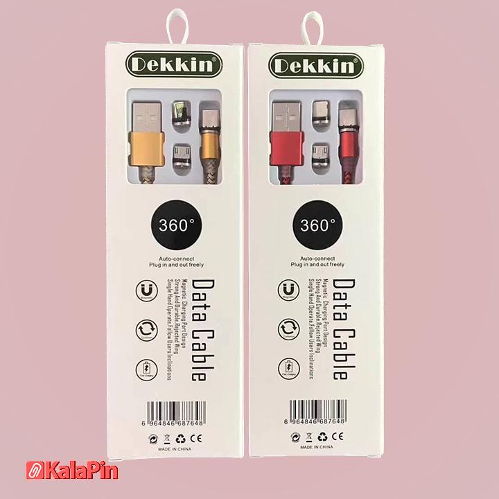 2 کابل فست شارژ مگنتی دکین مدل A59 - Image 8