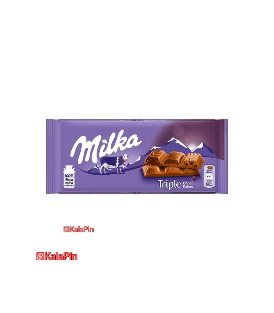 milka-شکلات-شیری-تریپل-چوکو-کاکاو-100-گرمی-میلکا شکلات میلکا Milka - Image 6