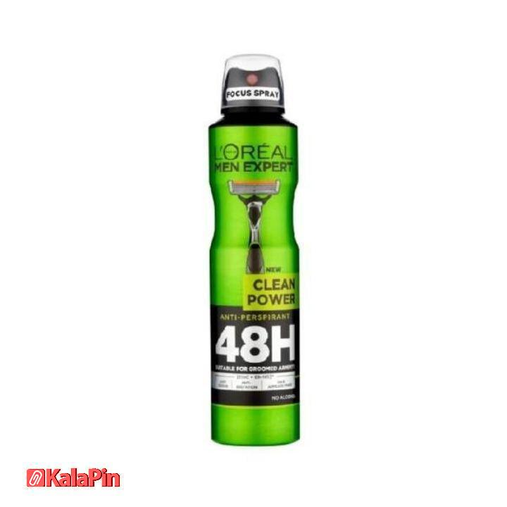 Untitled design اسپری ضد تعریق مردانه لورآل سری Men Expert حجم 250 میلی لیتر - Image 7