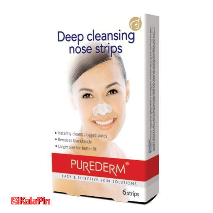 چسب (1) چسب پاک کننده بینی پیوردرم مدل Deep Cleansing بسته 6 عددی - Image 1
