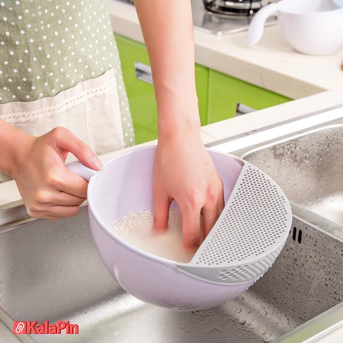 آبکش برنج شوی دسته دار هوم کت_60cb3eb6e32c7.jpeg آبکش برنج شوی دسته دار هوم کت - Image 2