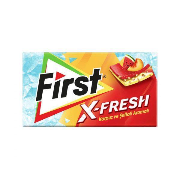 آدامس فرست ایکس فرش با طعم هندوانه و شفتالو First X-Fresh gum with watermelon and peach flavor_60c0c5cde460a.jpeg آدامس فرست ایکس فرش با طعم هندوانه و شفتالو First X-Fresh gum with watermelon and peach flavor - تصویر 1
