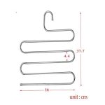 آویز شال و روسری استیل مدل مارپیچ “نظم دهنده کمد لباس - تصویر 2