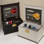 جعبه ست نخ و سوزن چرمی هایلو مدل H-007