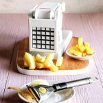 خلال کن سیب زمینی و سبزیجات دستی، تیغه تیز فولادی - تصویر 6