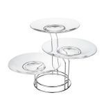 دیس پایه دار میوه و شیرینی سه تایی