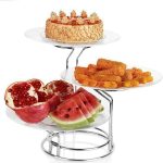 دیس پایه دار میوه و شیرینی سه تایی - تصویر 4