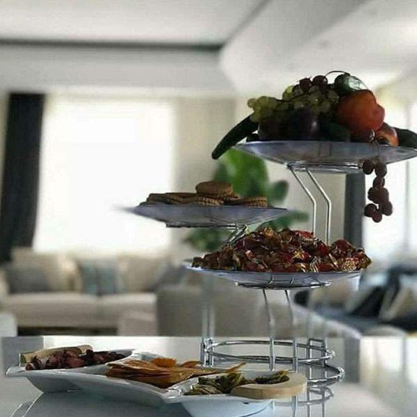 دیس پایه دار میوه و شیرینی سه تایی_60cb4363b79c0.jpeg دیس پایه دار میوه و شیرینی سه تایی - Image 5