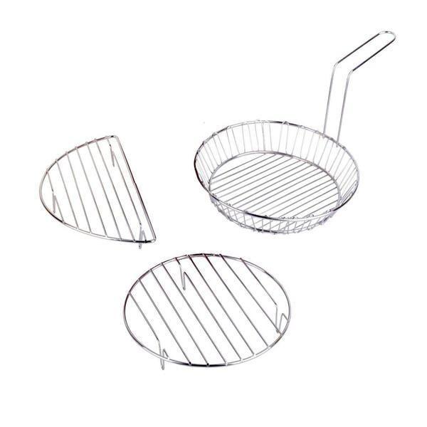 ست سبد توری سرخ کن و بخارپز استیل قیمت ارزان کیفیت اصل_60cb4443c0d09.jpeg ست توری روغنگیر و سرخ کن و بخارپز - Image 1