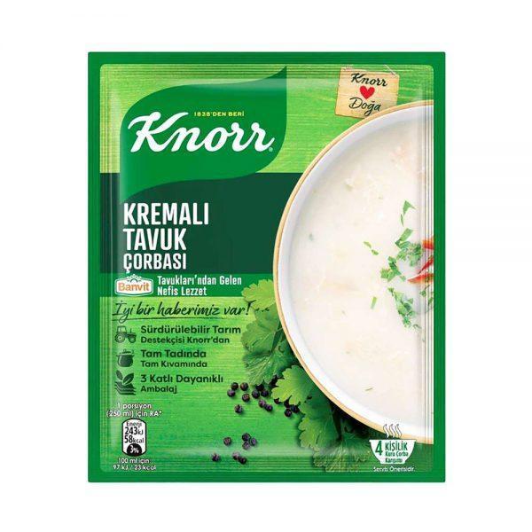 سوپ مرغ خامه ای کنور مقدار 65 گرم Knorr cream chicken soup 65 g_60c0c909d45c6.jpeg سوپ مرغ خامه ای کنور مقدار 65 گرم Knorr cream chicken soup 65 g - Image 1