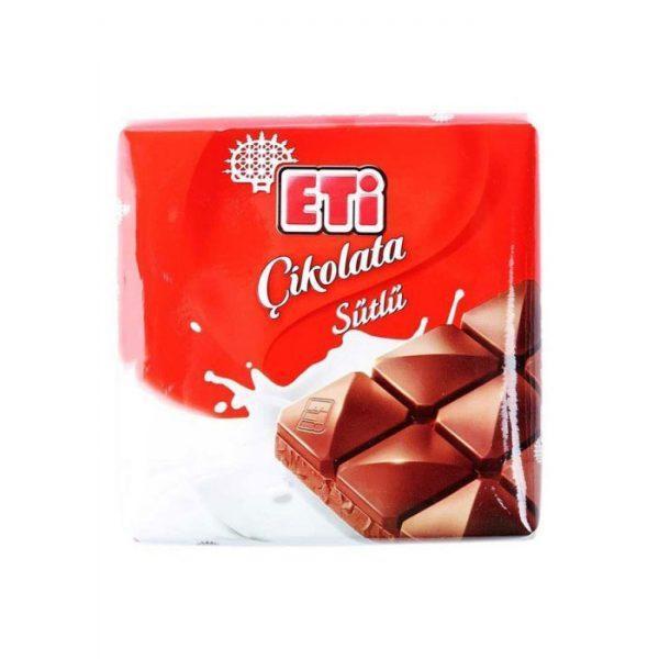 شکلات تخته ای شیری اتی 80 گرم Eti Eti milk chocolate bar 80 g_60c0c8f68090c.jpeg شکلات تخته ای شیری اتی 80 گرم Eti Eti milk chocolate bar 80 g - Image 1