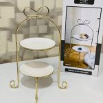 شیرینی خوری 2 طبقه طرح پاپیون - تصویر 3