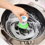 فرچه یا برس ظرف شویی دارای مخزن مایع شوینده - تصویر 6