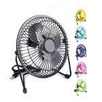 مینی پنکه فلزی رومیزی چهار پره USB دار