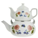 کتری و قوری لعابی کد 02