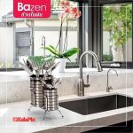 جاقاشقی آویز دوقلو استیل بازن Bazen - تصویر 3