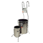 جاقاشقی آویز دوقلو استیل بازن Bazen