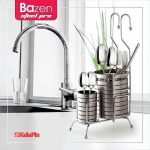 جاقاشقی آویز دوقلو استیل بازن Bazen - تصویر 2