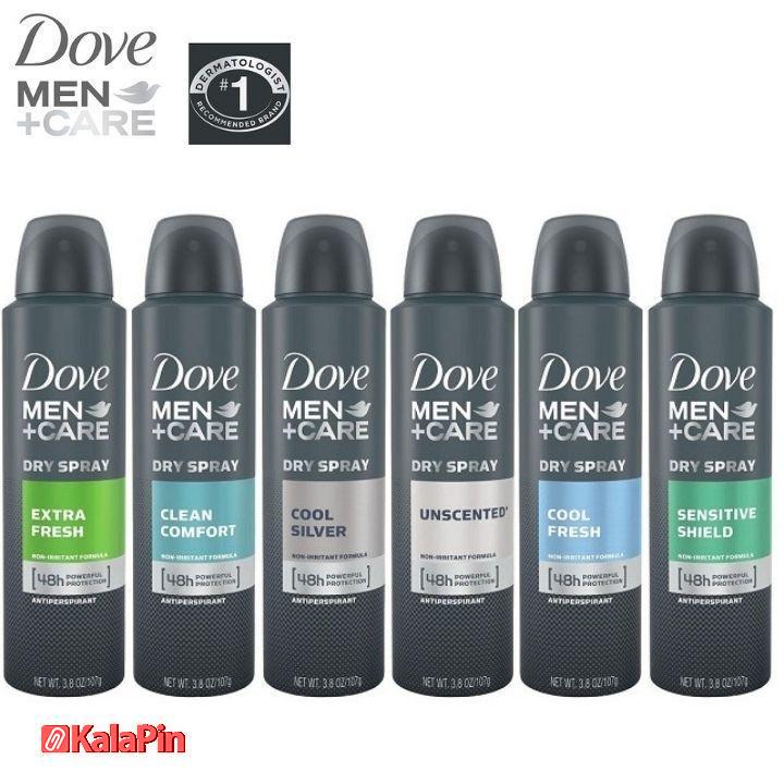 Untitled design اسپری دئودورانت ضد تعریق مردانه داو Dove شش عددی - Image 1