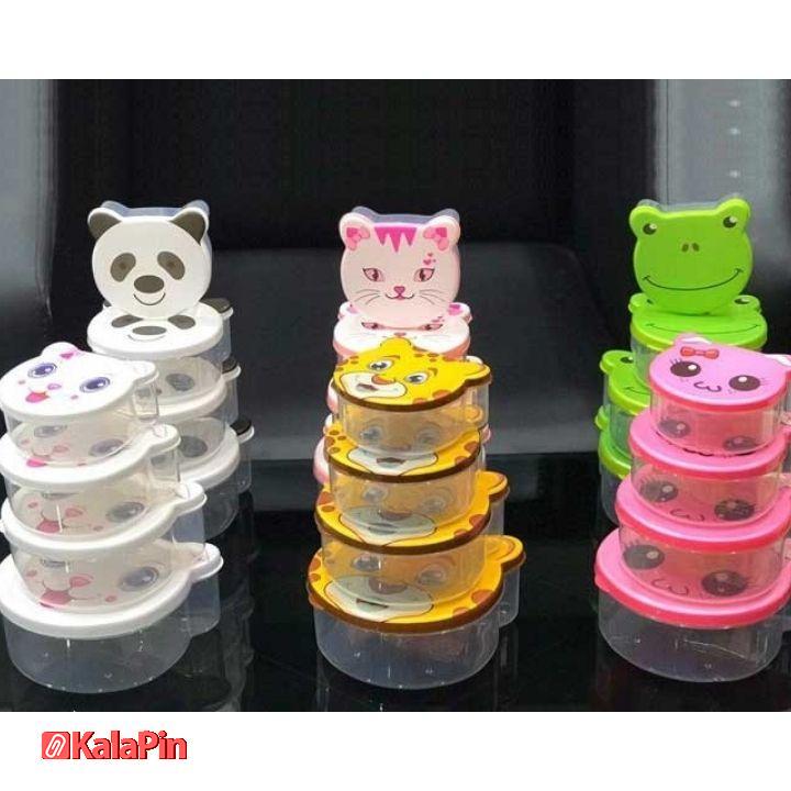 Untitled design (2) ظرف غذا 4 تکه حیوانات - Image 3