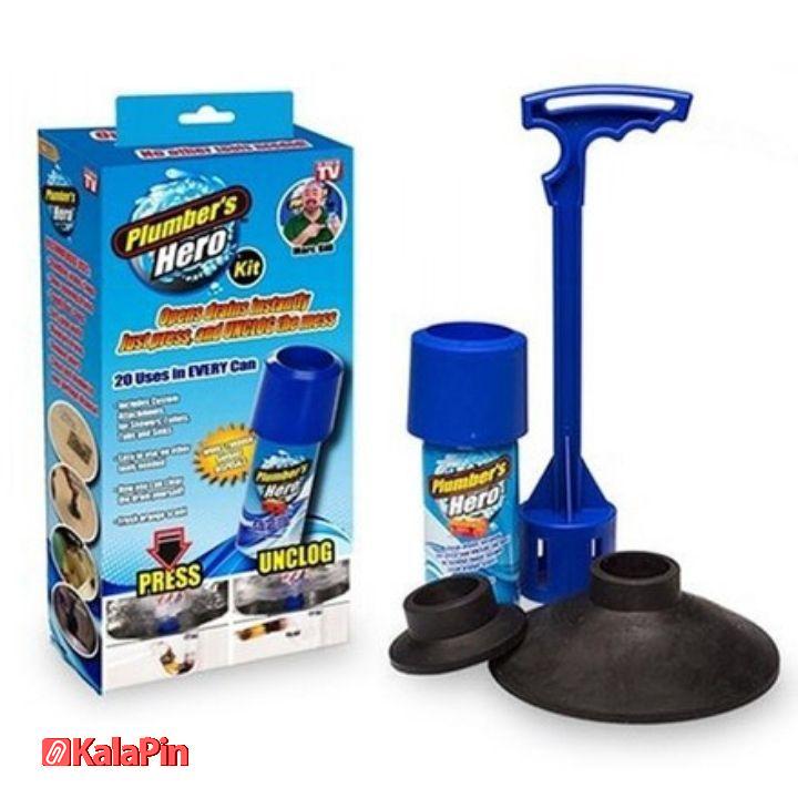 Untitled design (2) کیت لوله و چاه باز کن دستی Plumber Hero پلامبر هیرو - Image 2