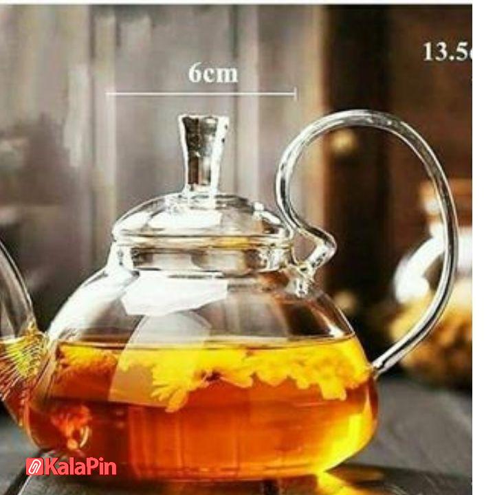 Untitled design قوری پیرکس دسته اشرافی ۸۰۰ میل - Image 4