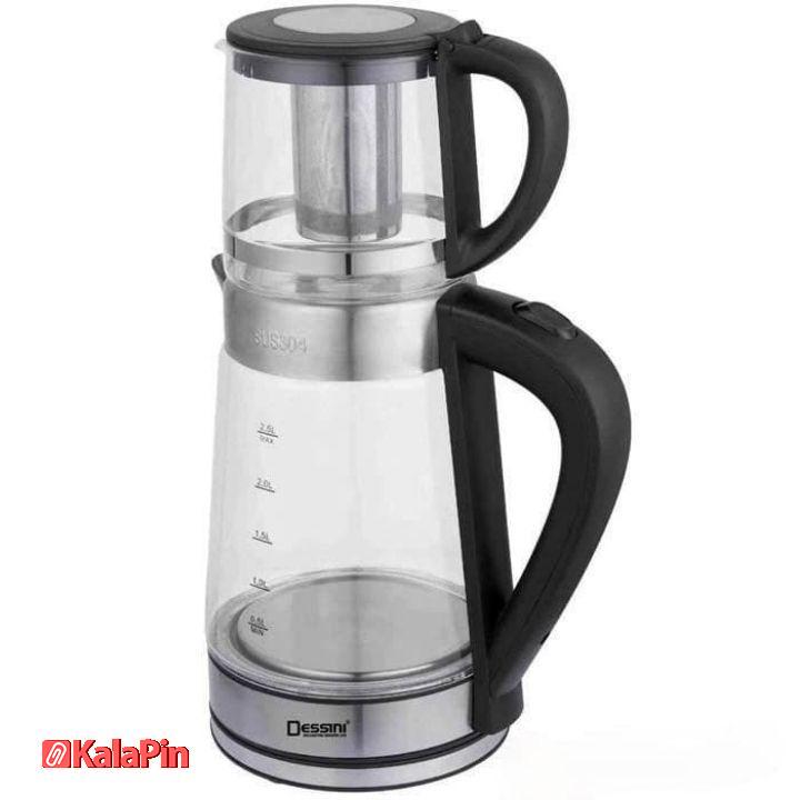 Untitled design چایی ساز پیرکس دسینی DESSINI - تصویر 1