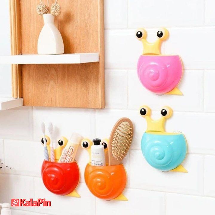 Untitled design جا مسواکی طرح حلزون 4 عددی - Image 1