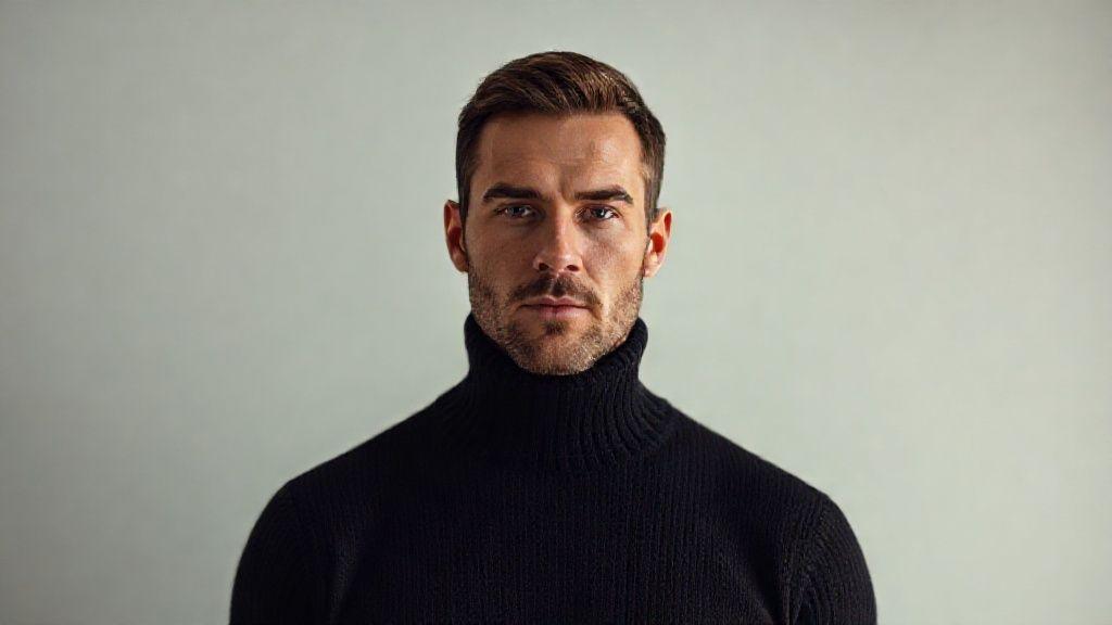 بافت مردانه یقه اسکی