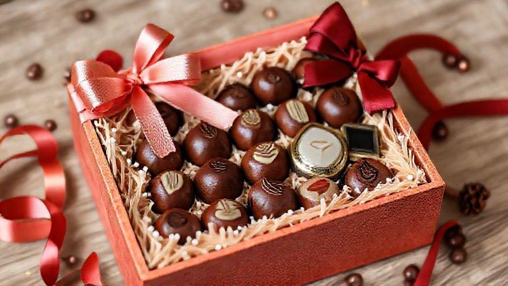 ۱. باکس هدیه شامل شکلات و گجت کوچک