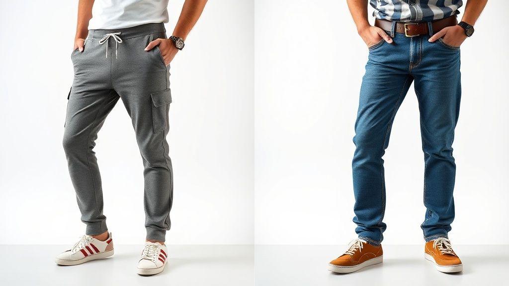 راحتی: شلوار اسلش در مقابل جین