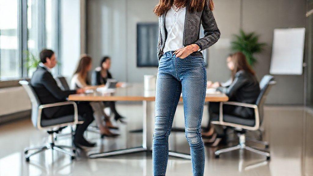 شلوار جین جذب: مناسب برای موقعیت‌های رسمی