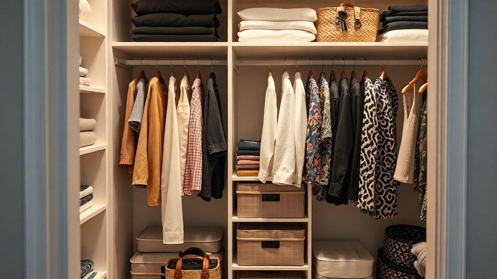 نحوه استفاده از نظم‌دهنده‌های پارچه‌ای برای سامان‌دهی کمد